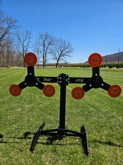 "Triple Trouble Triangle" 6 plate - 3/8" Double Revolving Plate