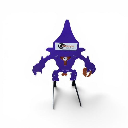 Gun Drummer Alien Reactive AR500 Steel Target with Stand & Resetting Vitals