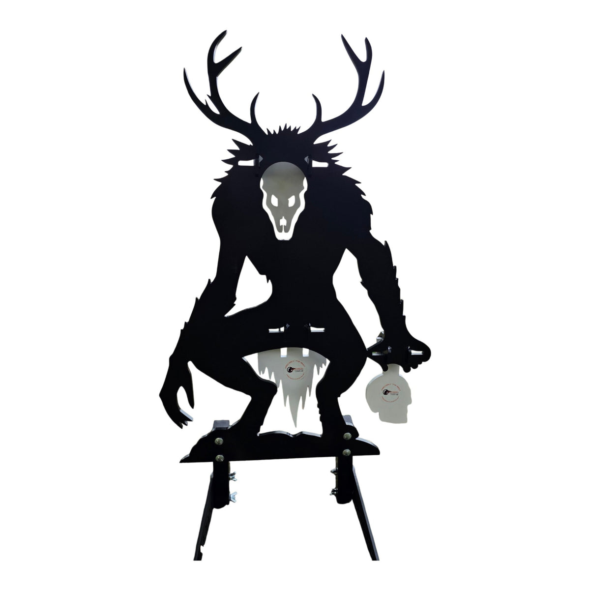 Wendigo Cryptid AR500 Steel Reactive Target Self Resetting with Stand