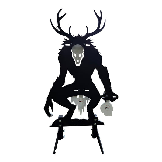 Wendigo Cryptid AR500 Steel Reactive Target Self Resetting with Stand