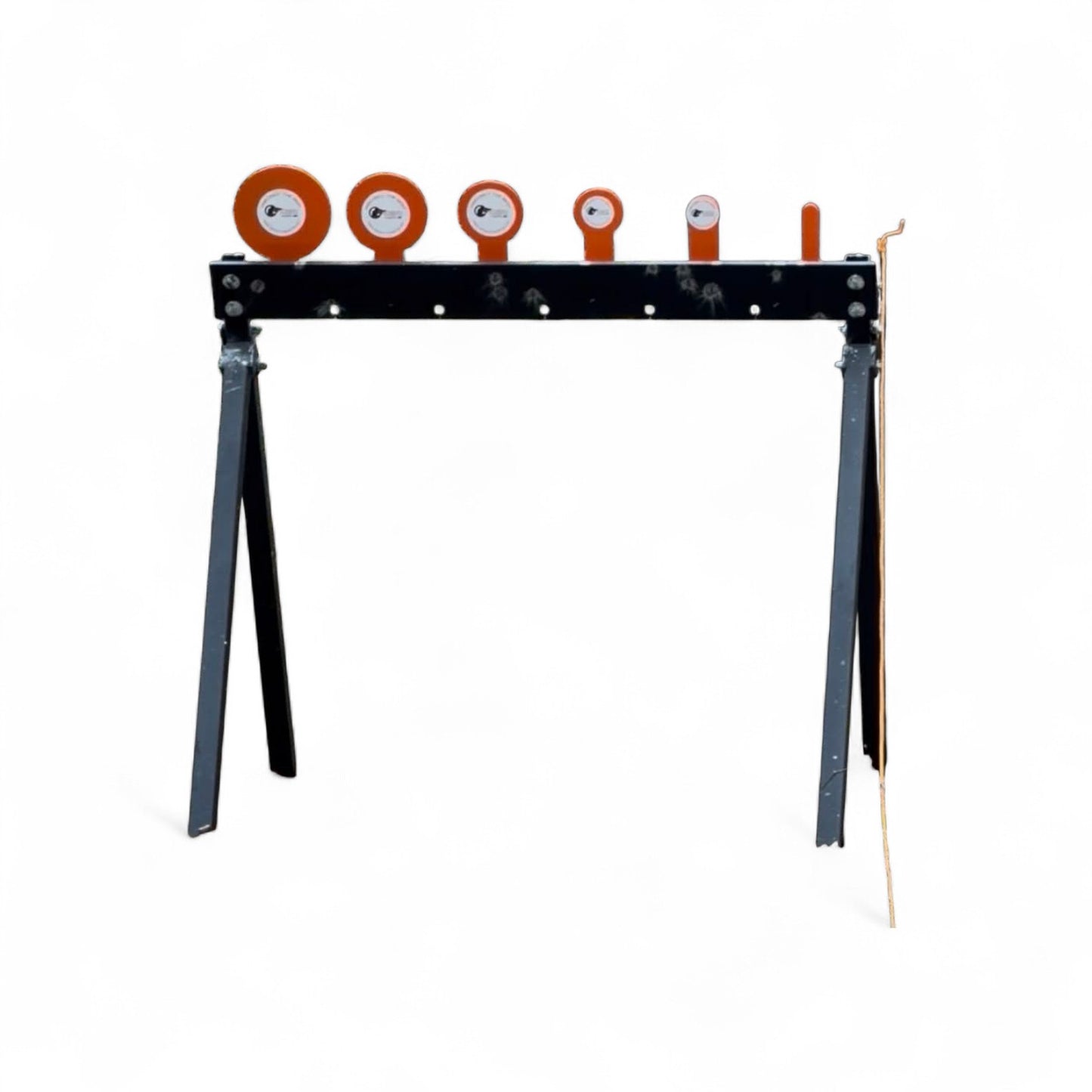 AR500 Steel KYL Plate Rack Target – 6 Know Your Limits Targets, Heavy Duty KYL Resetting Shooting Target System for Pistol & Rifle