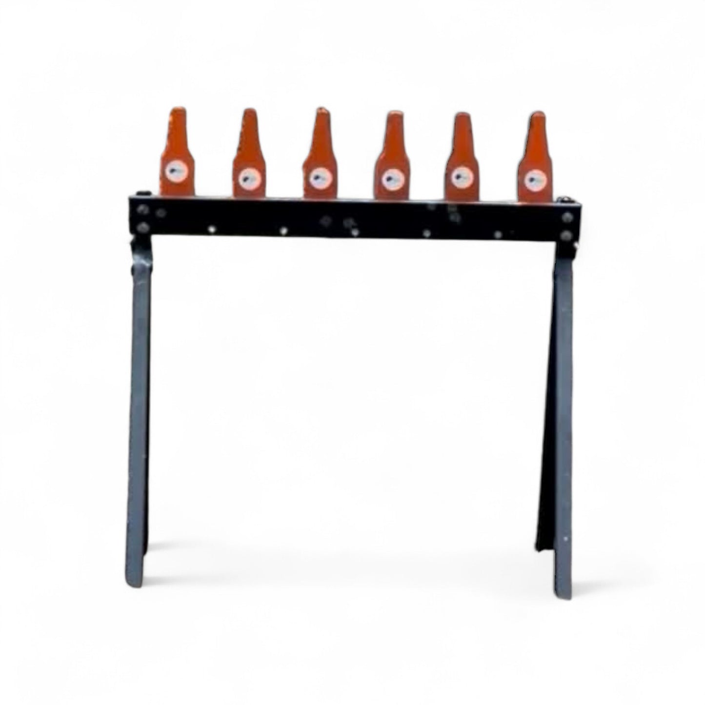 AR500 Steel KYL Plate Rack Target – 6 Know Your Limits Targets, Heavy Duty KYL Resetting Shooting Target System for Pistol & Rifle