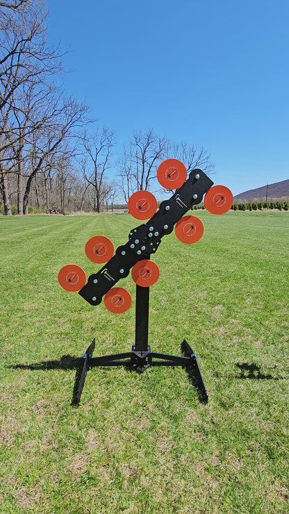 "Doc Ock" 8 Target Spinning Plate Rack - 3/8" AR500