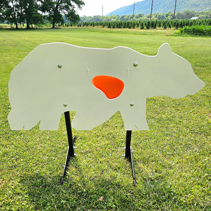 Bear Target Black Bear AR500 Reactive Target, 60
